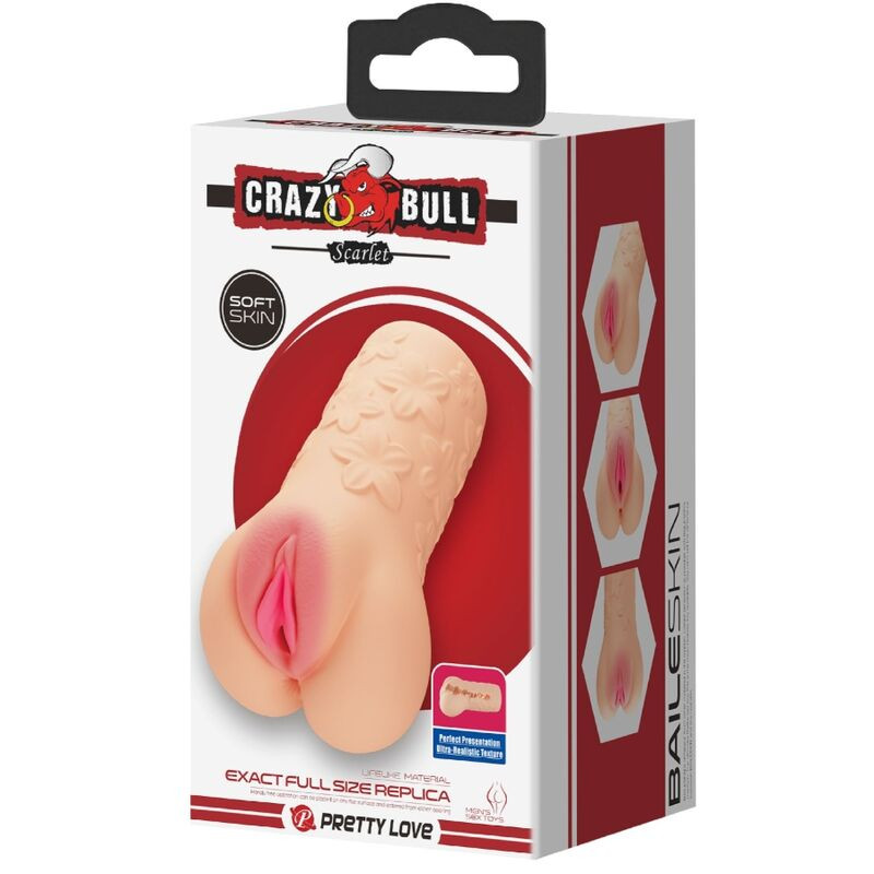 CRAZY BULL - MASTUBADOR ÉCARLATE EN FORME DE VAGIN 7 