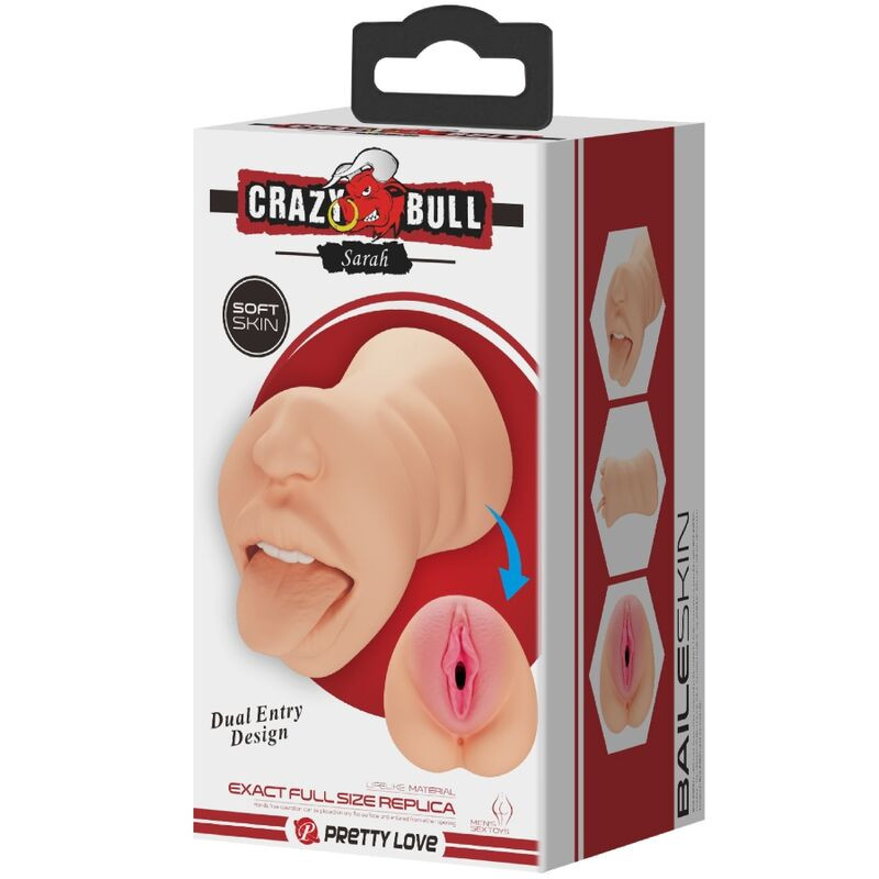 CRAZY BULL - MASTUBADOR A FORMA DI SARAH VAGINA DOPPIA ENTRATA 6 