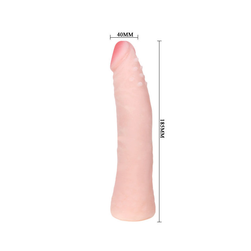 BAILE - REALISTIC SKIN TOUCH SILICONE DILDO 19 CM RANDOM BOX COLOR 4 