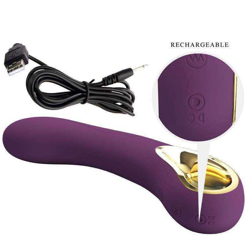 PRETTY LOVE - ETHAN RECHARGEABLE VIBRATOR LILA 4 