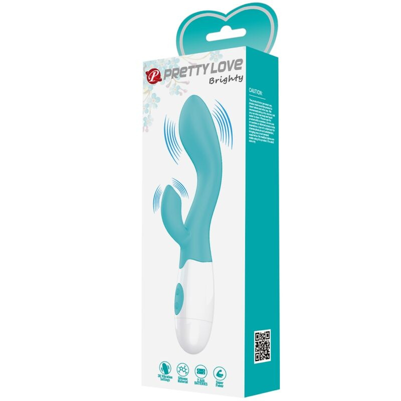 PRETTY LOVE - VIBRATEUR BRIGHTY G-SPOT VERT AQUA 9 