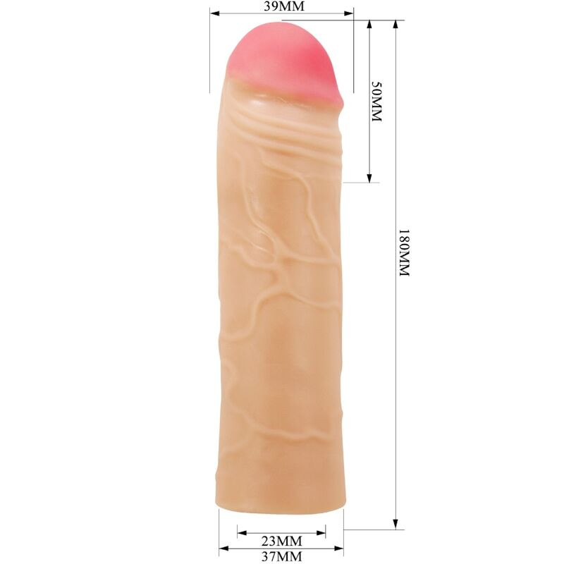 PRETTY LOVE - CHANE PENIS EXTENDER COVER FLESH 3 