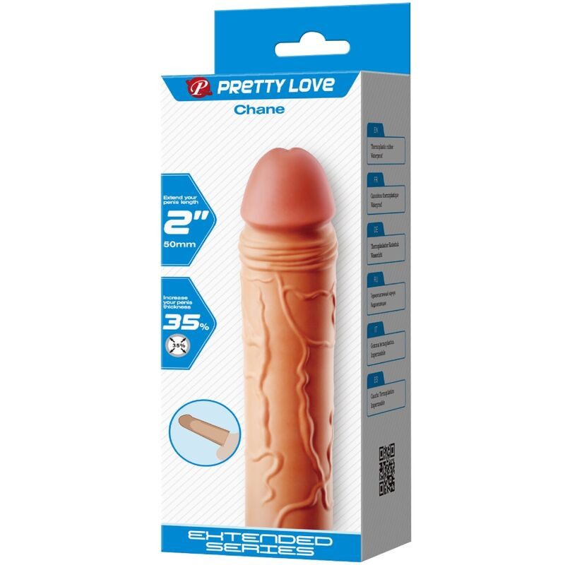 PRETTY LOVE - CHANE PENIS EXTENDER COVER FLESH 5 