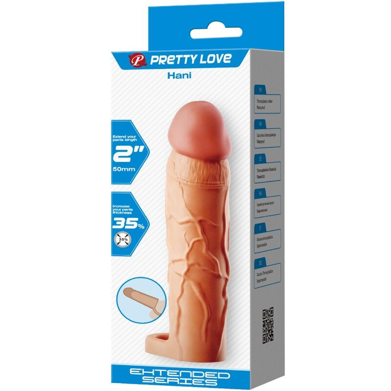 PRETTY LOVE - CHANE PENIS EXTENDER COVER FLESH 5 