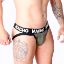 MACHO - MX27GR JOCK LEATHER GRAY BEIGE L 3 