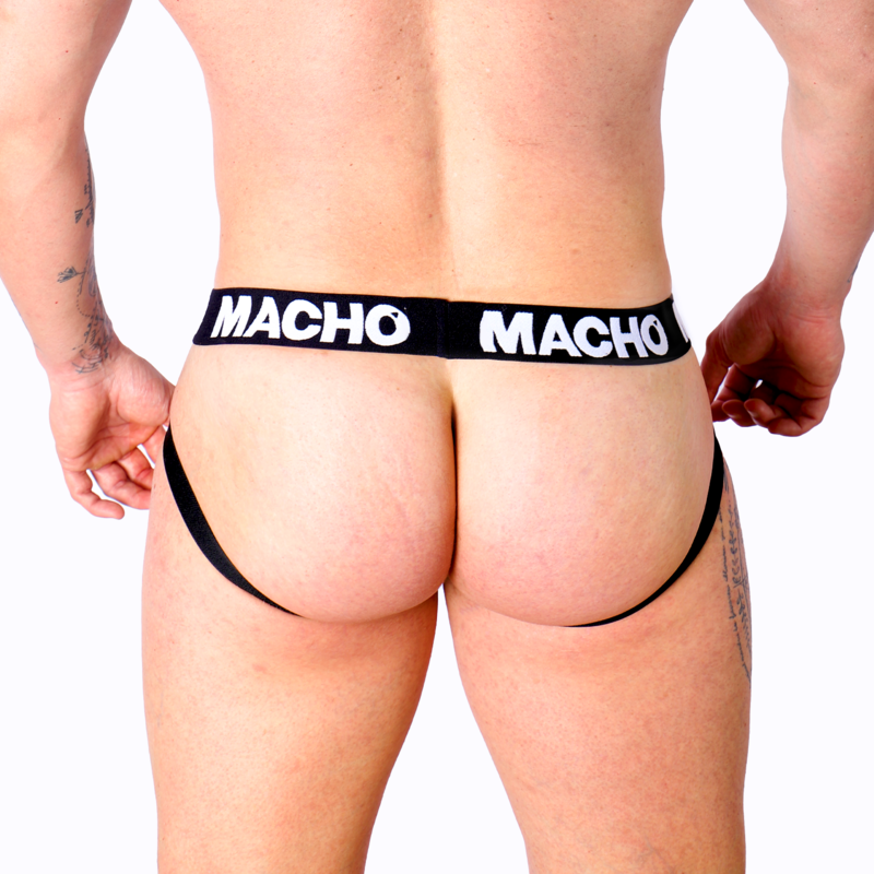 MACHO - MX27GR JOCK LEATHER GRIGIO BEIGE L 6 