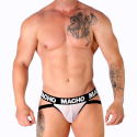 MACHO - MX26X1 JOCK GRID WHITE M 2 