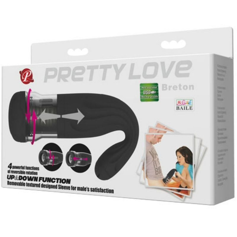 PRETTY LOVE - MASTURBATEUR RECHARGEABLE MULTIFONCTION BRETON 8 