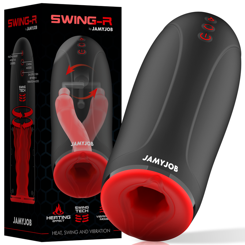 JAMYJOB - EFFETTO RISCALDANTE SWING-R, SWING TECH E MASTURBATORE VIBRANTE 1 