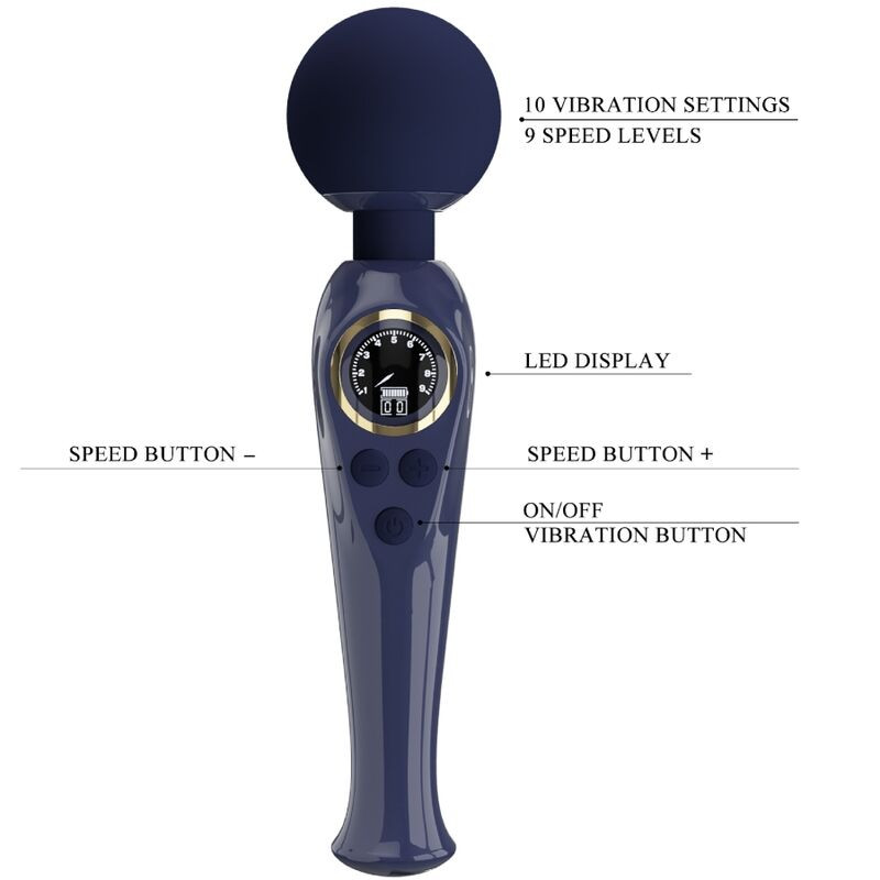 PRETTY LOVE - SKYLER VIBRATOR STAB BLAU 6 