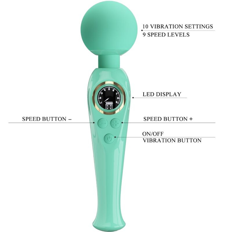 PRETTY LOVE - SKYLER GREEN WAND VIBRATOR 6 