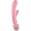 SATISFYER - TRIPLE LOVER RABBIT VIBRATOR MASSAGER PINK 1 