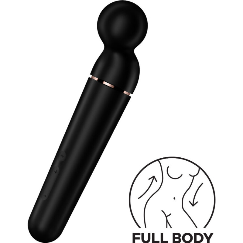 SATISFYER - MASSAGGIATORE VIBRATORE PLANET WAND-ER NERO 4 