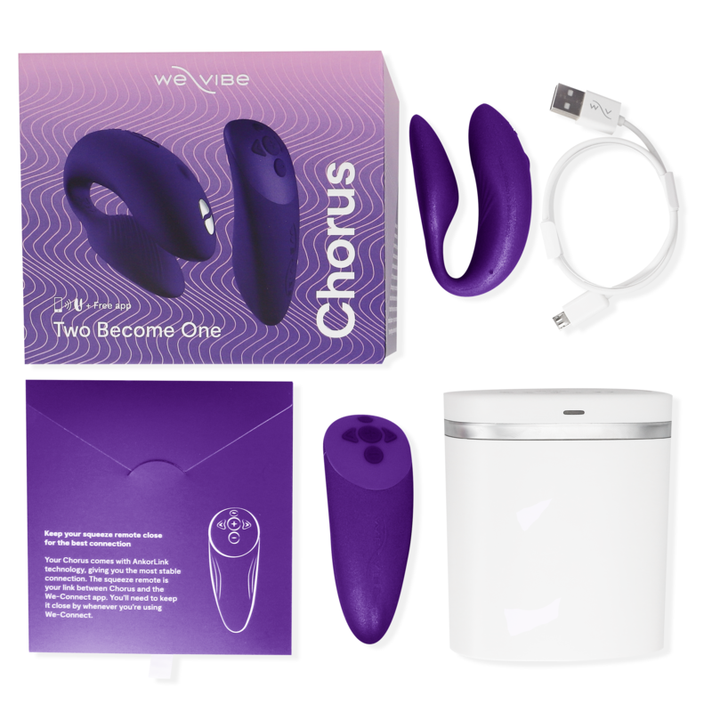 WE-VIBE - CHORUS VIBRATOR FOR COUPLES WITH LILAC SQUEEZE CONTROL 5 