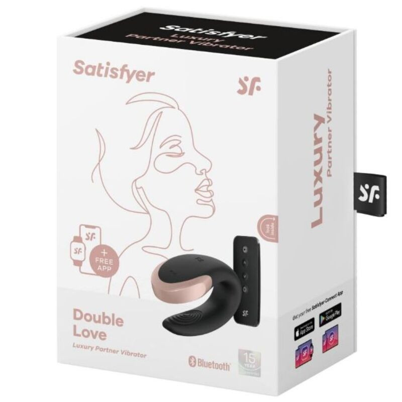 SATISFYER - DOUBLE LOVE LUXURY PARTNER VIBRATOR SCHWARZ 4 