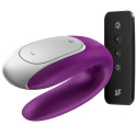 SATISFYER - DOUBLE FUN PARTNER VIBRATOR PURPLE 1 