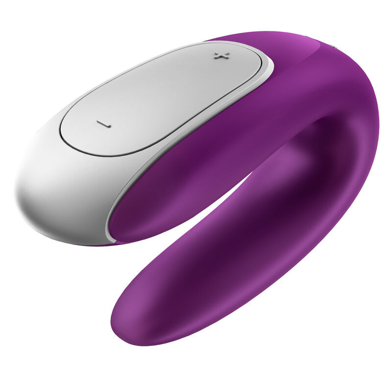 SATISFYER - VIBRATORE DOPPIO PARTNER DIVERTENTE VIOLA 8 