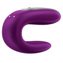 SATISFYER - DOUBLE FUN PARTNER VIBRATOR PURPLE 9 