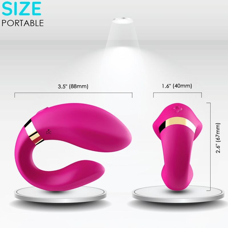 ARMONY - VIBRATOR FÜR PAARE MIT FERNBEDIENUNG FUCHSIA 2 