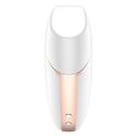 SATISFYER - LOVE TRIANGLE AIR PULSE STIMULATOR & VIBRATOR WHITE 5 