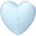 SATISFYER - CUTIE HEART AIR PULSE STIMULATOR & VIBRATOR BLUE 1 