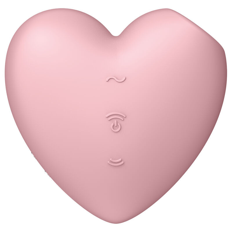 SATISFYER - CUTIE HEART AIR PULSE STIMULATOR & VIBRATOR PINK 1 