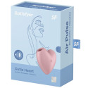 SATISFYER - CUTIE HEART STIMOLATORE E VIBRATORE AIR PULSE ROSA 3 