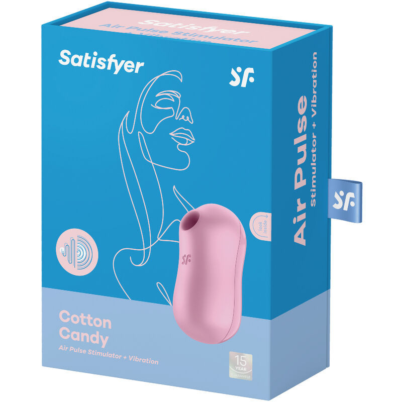 SATISFYER - COTTON CANDY AIR PULSE STIMULATOR & VIBRATOR LILA 2 