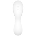 SATISFYER - CURVY TRINITY 5 AIR PULSE STIMULATOR & VIBRATOR APP WHITE 2 