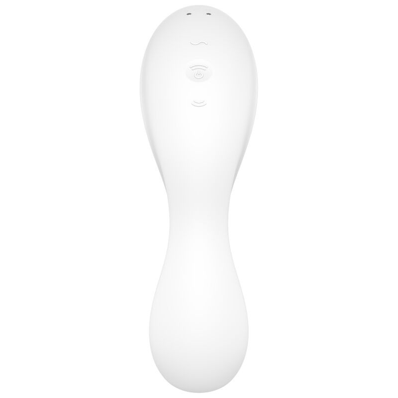 SATISFYER - CURVY TRINITY 5 AIR PULSE STIMULATOR & VIBRATOR APP WEISS 2 