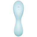 SATISFYER - CURVY TRINITY 5 AIR PULSE STIMULATOR & VIBRATOR APP BLUE 2 