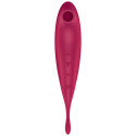 SATISFYER - STIMOLATORE E VIBRATORE TWIRLING PRO+ ROSSO 1 