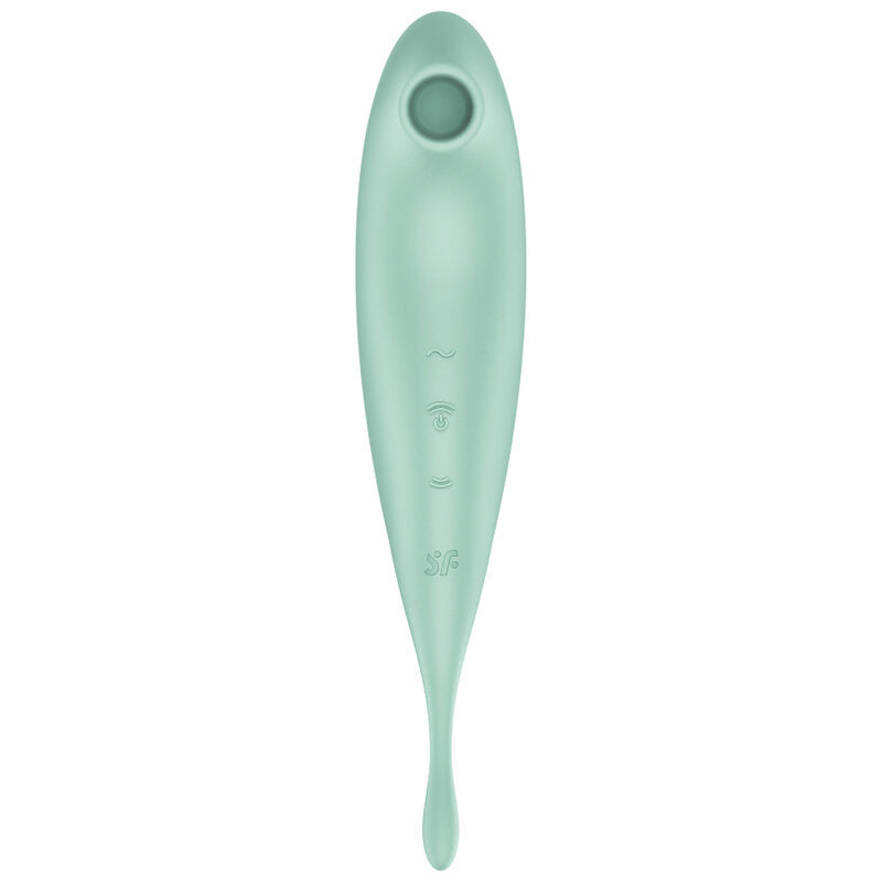 SATISFYER - TWIRLING PRO+ AIR PULSE STIMULATOR & VIBRATOR APP GREEN 1 