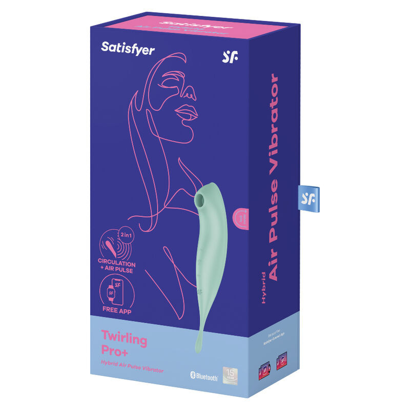 SATISFYER - TWIRLING PRO+ STIMOLATORE E APP VIBRATORE VERDE 2 