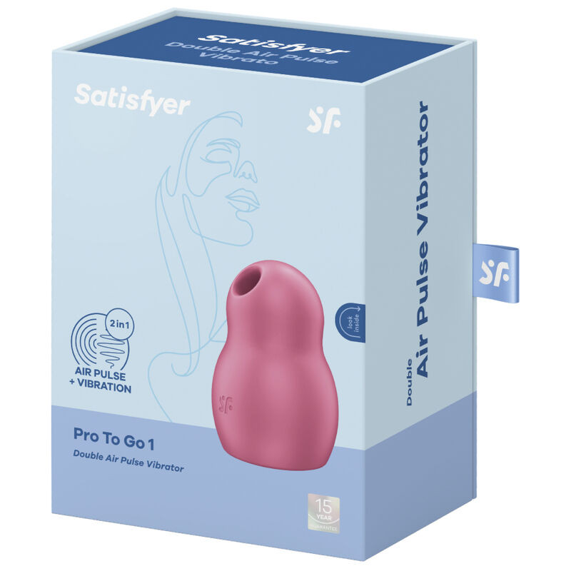 SATISFYER - PRO TO GO 1 DOPPIO STIMOLATORE E VIBRATORE ROSSO 3 