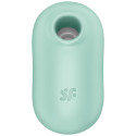 SATISFYER - PRO TO GO 2 DOUBLE AIR PULSE STIMULATOR & VIBRATOR GREEN 1 