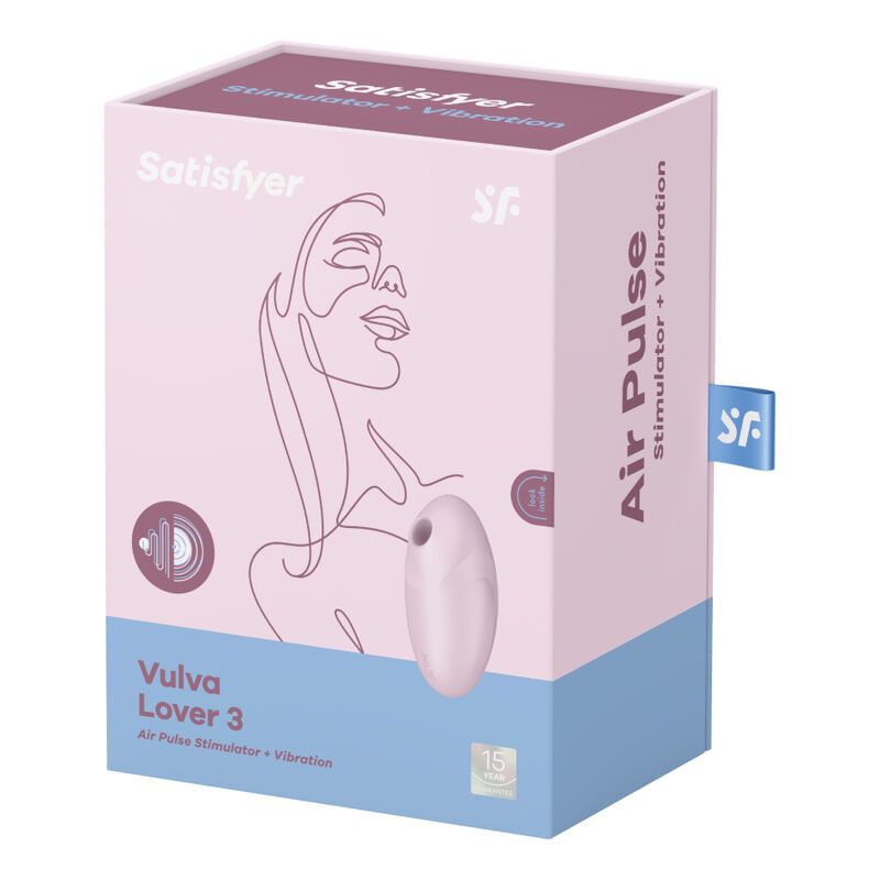 SATISFYER - STIMOLATORE E VIBRATORE VULVA LOVER 3 ROSA 3 