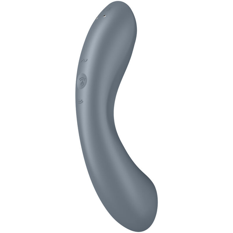 SATISFYER - CURVE TRINITY 1 AIR PULSE VIBRATION GREY 4 