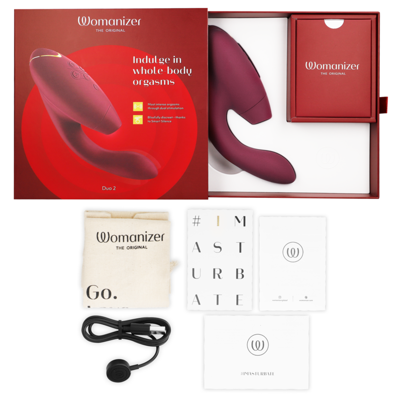 WOMANIZER - STIMOLATORE DUO 2 BORDEAUX 5 