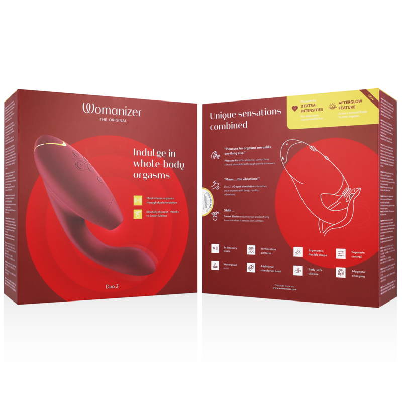 WOMANIZER - STIMOLATORE DUO 2 BORDEAUX 6 