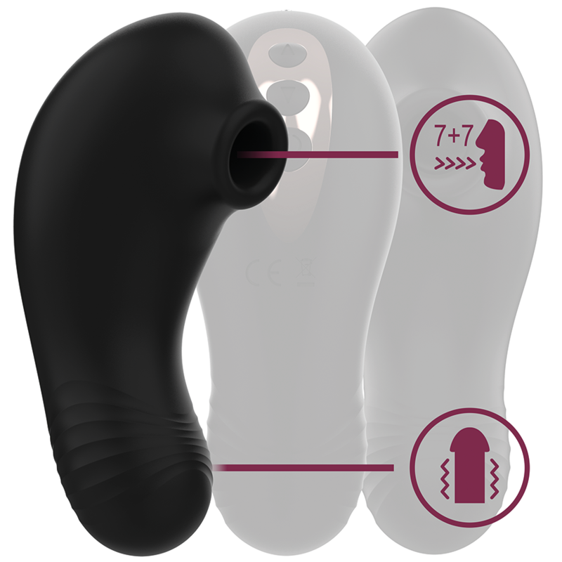 RITHUAL - SHUSHU PRO POCKET CLITORIS STIMULATOR 2 POWERFUL JET MOTORS 3 