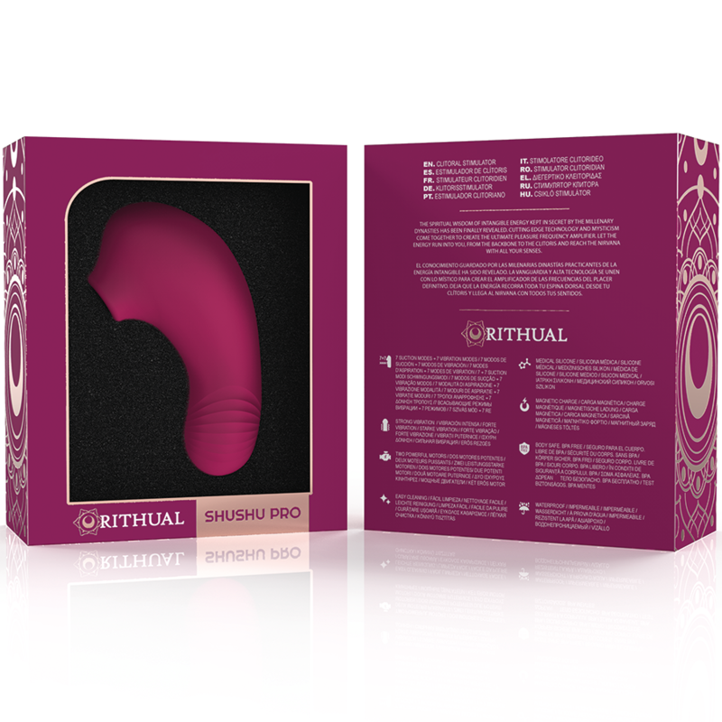 RITHUAL - SHUSHU PRO POCKET CLITORIS STIMULATOR 2 POWERFUL ORCHID MOTORS 7 