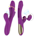 INTENSE - ATENEO RECHARGEABLE MULTIFUNCTION VIBRATOR 7 VIBRATIONS WITH SWINGING MOTION AND SUCKING PURPLE 2 