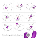 ARMONY - SECRETKISS LICKING VIBRATING CLIT & VIBRATOR CURVED PURPLE 3 