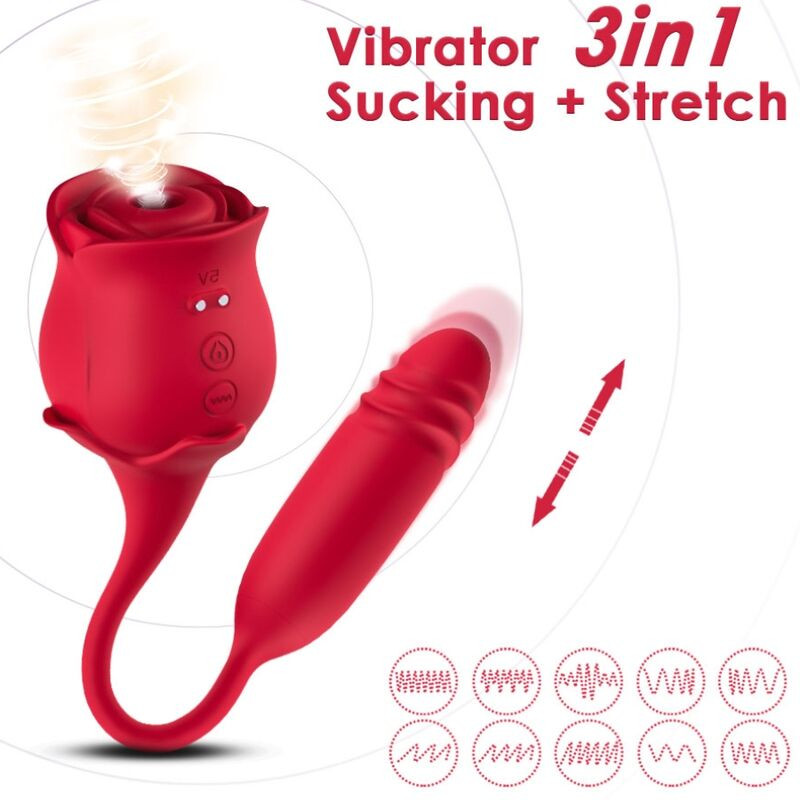 ARMONY - ROSEKNIGTH LICKING VIBRATING CLIT & VIBRATOR RED 1 