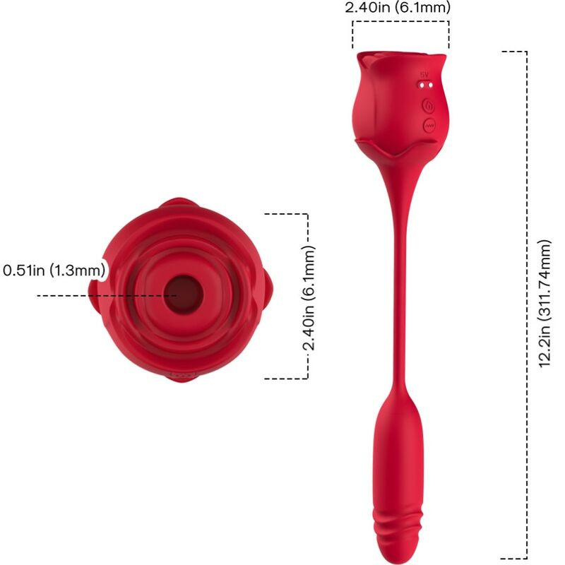 ARMONY - ROSEKNIGTH LECKT VIBRIERENDEN CLIT UND VIBRATOR ROT 3 