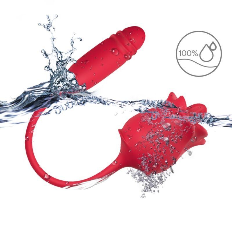 ARMONY - ROSA STIMULATOR & VIBRATOR COLA RED 2 