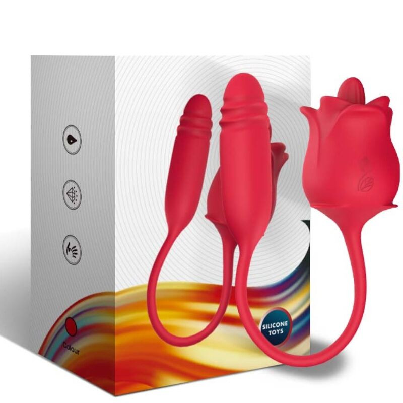 ARMONY - STIMOLATORE E VIBRATORE ROSA COLA ROSSO 4 