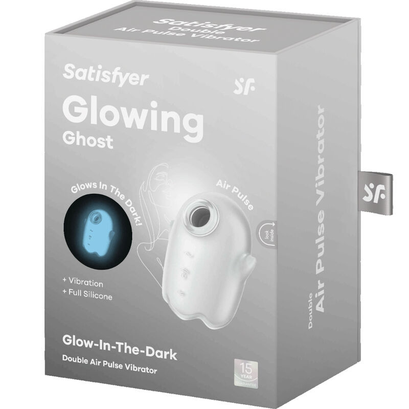 SATISFYER - GLOWING GHOST AIR PULSE & VIBRATOR WEISS 5 