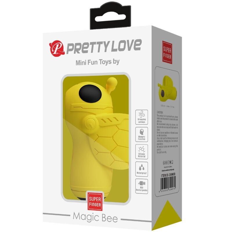 PRETTY LOVE - MINI GIOCATTOLI DIVERTENTI DI MAGIC BEE VIBRATORE E VENTOSA 2 